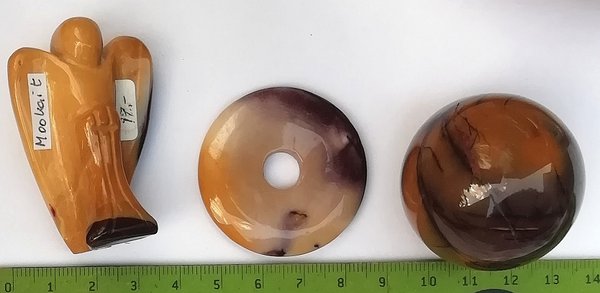 Mookait, Mookait Engel, Donut + Kugel je ca. 40 mm Ø im Set
