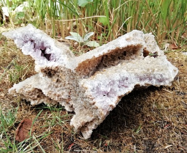 Amethyst Druse, Amethyst Druse aus Sambia, Kristall Stufe  ~ 26 cm, Sambia Amethyst Stufe