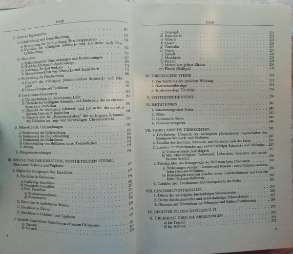 Edelsteinkundliches Handbuch, Buch, Chudoba / Gübelin, 2. Auflage 1966